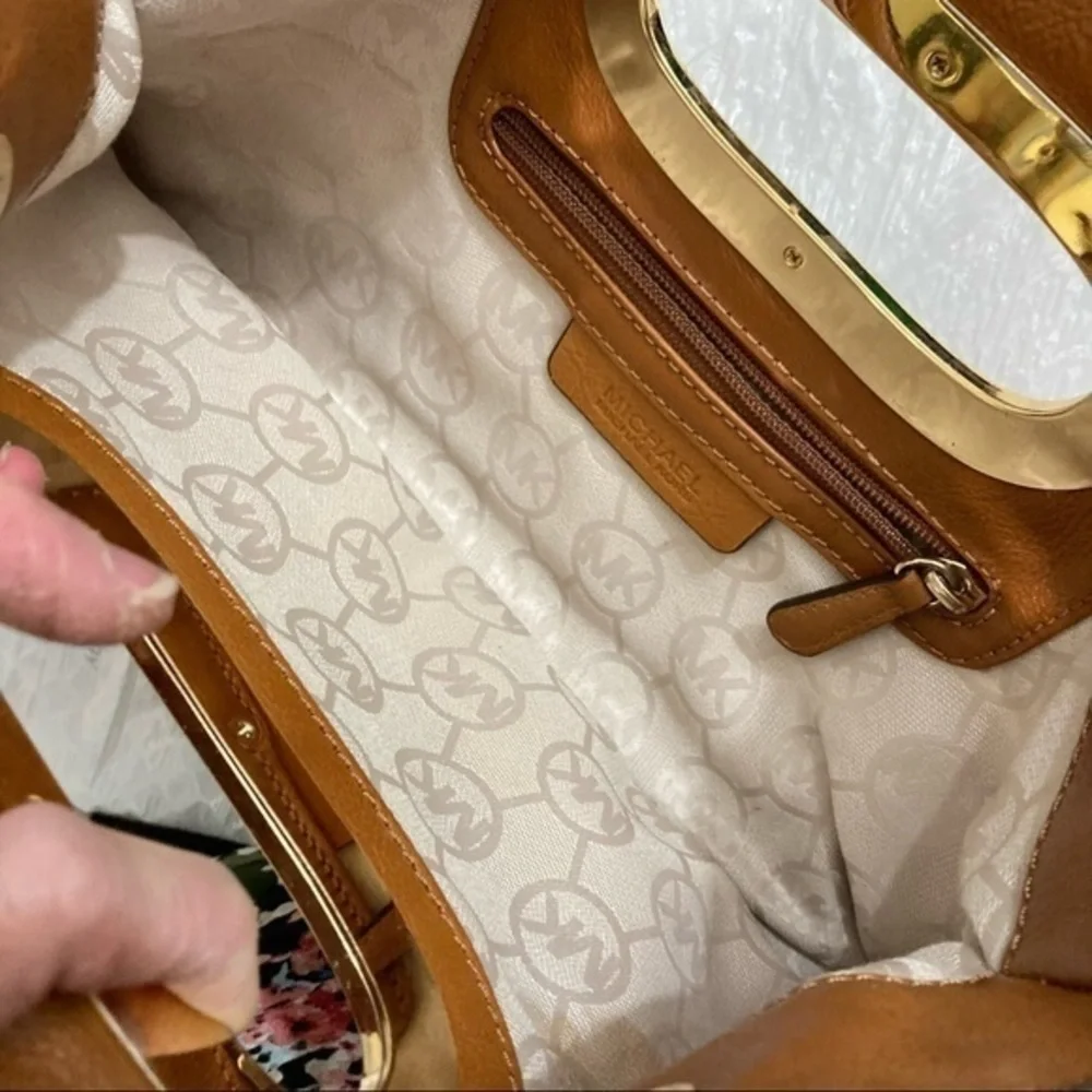 Michael kors wicker clutch bag